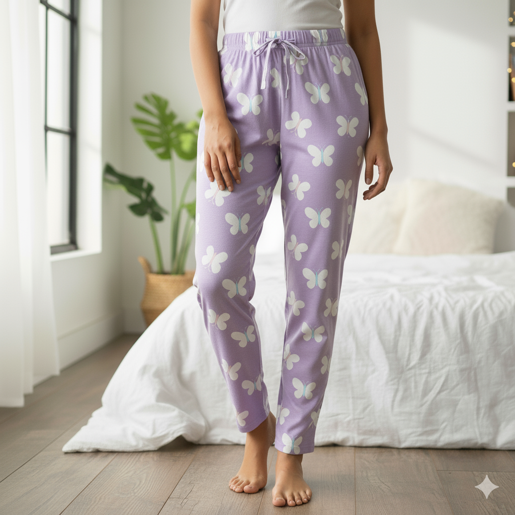 Purple Butterfly Lounge Pant